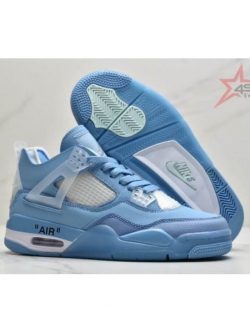 Air Jordan 4 Retro Off-White Blue